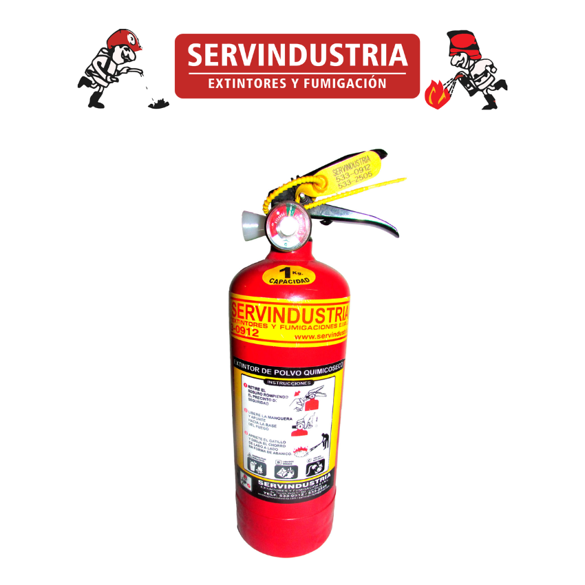PQS DE 01 KG PRESURIZADO (ASIÁTICO) | EXTINTORES PRESURIZADOS PQS