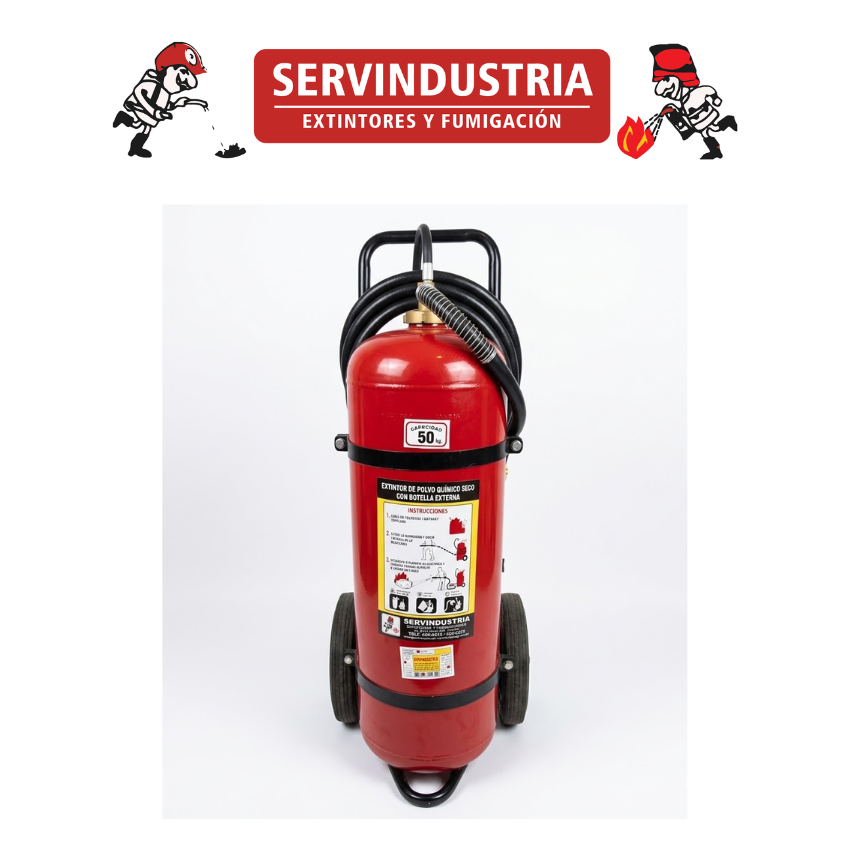 PQS DE 50 KG PRESURIZADO (ASIATICO) | EXTINTORES PRESURIZADOS PQS