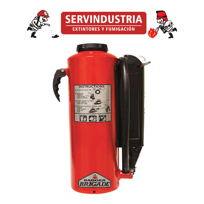 EXTINTOR UL PQS 30 LBS BADGER (CARTUCHO EXTERNO) | EXTINTORES BADGER