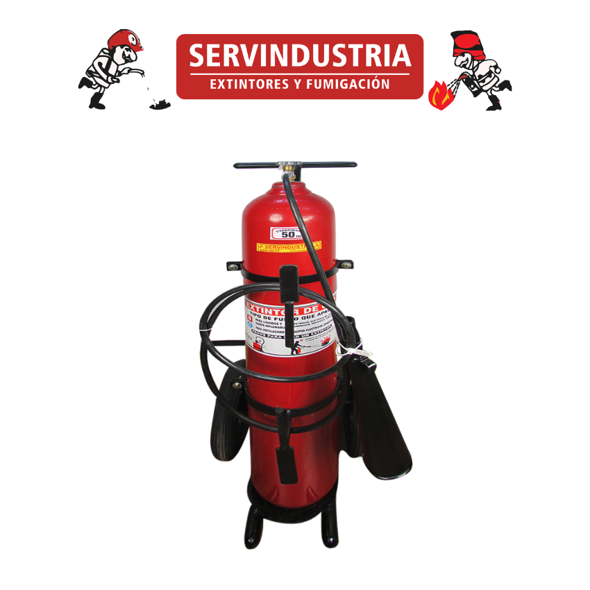 EXTINTOR CO2 RODANTE DE 50Lb (ASIÁTICO) | EXTINTORES CO2 ASIATICOS