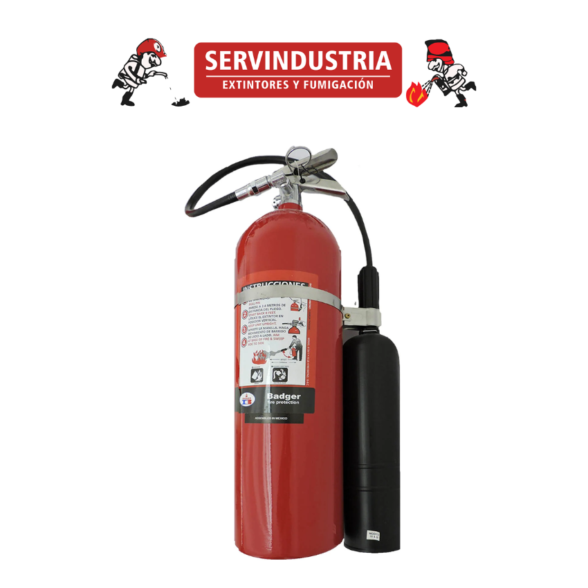 EXTINTOR CO2 DE 15 LBS (BADGER) | EXTINTORES BADGER