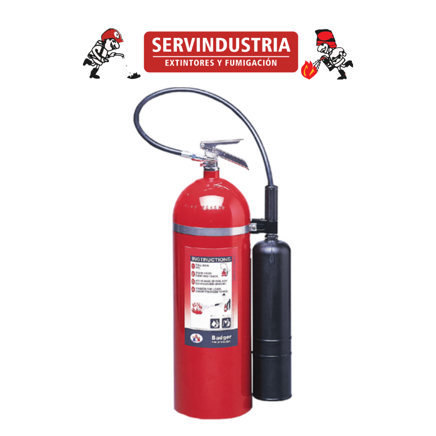 EXTINTOR CO2 DE 20 LBS (BADGER) | EXTINTORES BADGER