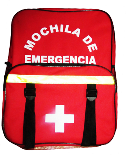 MOCHILA DE EMERGENCIA ROJA 45x34x9cm | BOTIQUINES