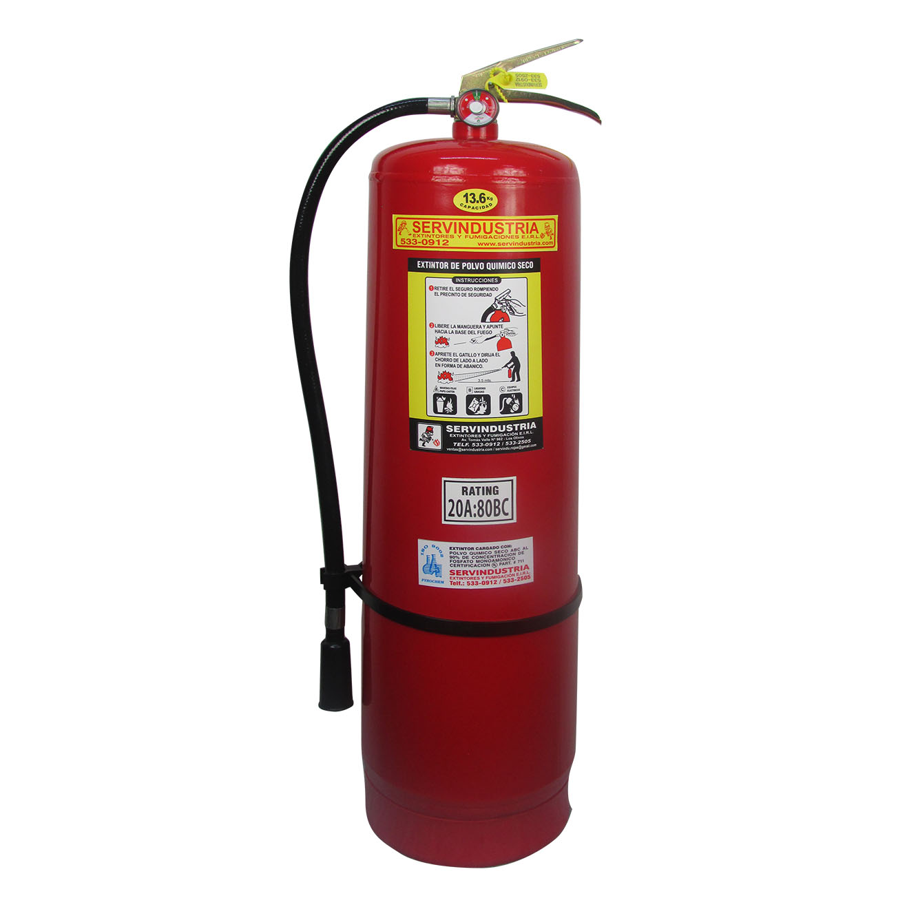 EXTINTOR NACIONAL PQS DE 13.6KG | PQS
